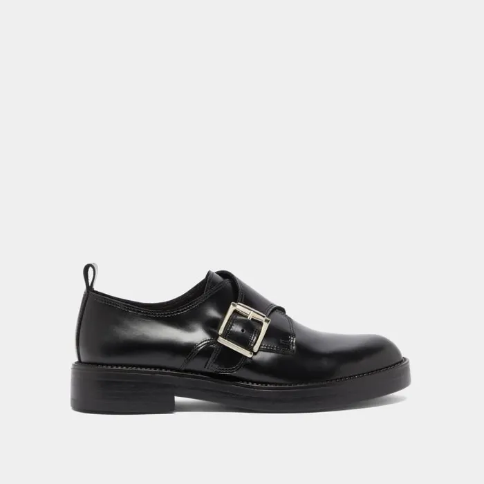 Women Derbies With Adjustable Buckles Black JONAK Derbies Oxfords