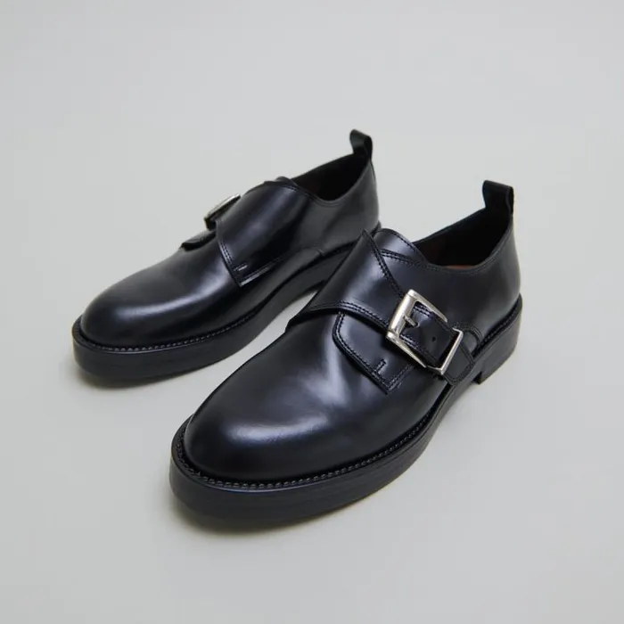 Women Derbies With Adjustable Buckles Black JONAK Derbies Oxfords