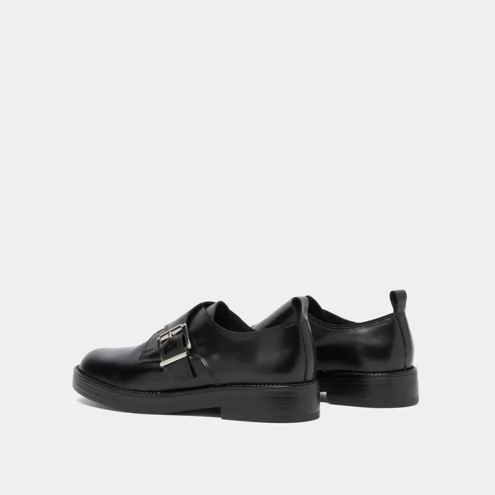 Women Derbies With Adjustable Buckles Black JONAK Derbies Oxfords