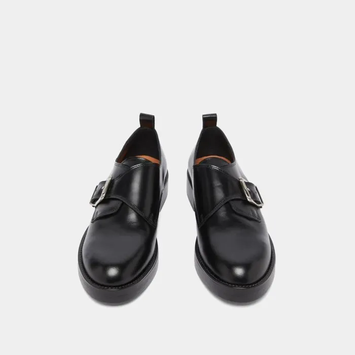Women Derbies With Adjustable Buckles Black JONAK Derbies Oxfords