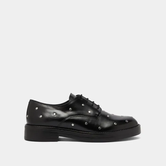 Women Derbies With Silver Details Black JONAK Derbies Oxfords Women Derbies With Silver Details Black JONAK Derbies Oxfords