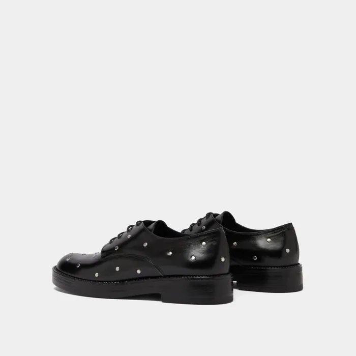 Women Derbies With Silver Details Black JONAK Derbies Oxfords Women Derbies With Silver Details Black JONAK Derbies Oxfords