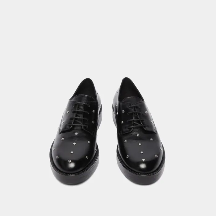 Women Derbies With Silver Details Black JONAK Derbies Oxfords Women Derbies With Silver Details Black JONAK Derbies Oxfords