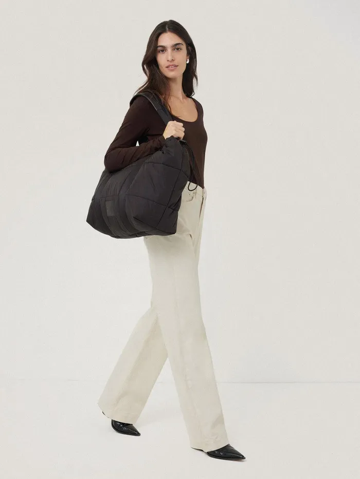 Women Double Front Ballet Neck Top Brown Jigsaw Pyjamas and Loungewear