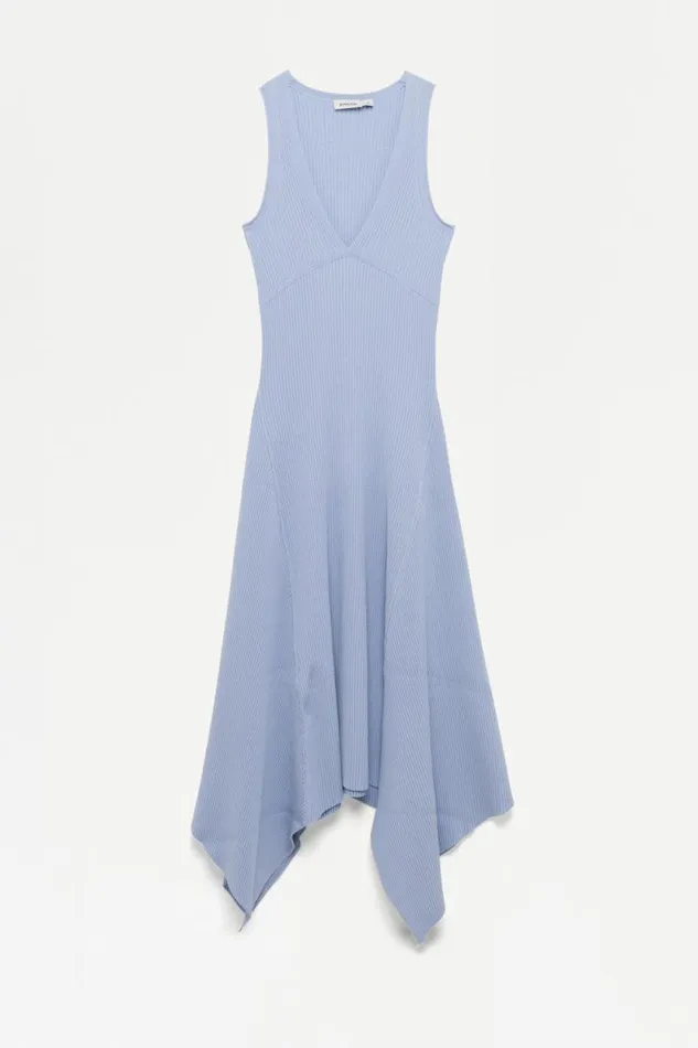 Women Dresses and Jumpsuits Jonathan Simkhai Kiara Dress Blue VNeck Midi Dress Women Dresses and Jumpsuits Jonathan Simkhai Kiara Dress Blue VNeck Midi Dress