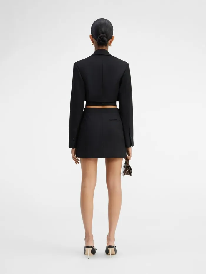 Women Dresses and Skirts JACQUEMUS The Bari Dress Black Women Dresses and Skirts JACQUEMUS The Bari Dress Black