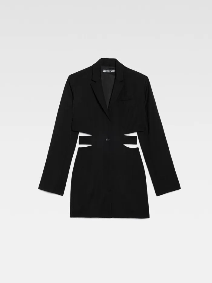 Women Dresses and Skirts JACQUEMUS The Bari Dress Black Women Dresses and Skirts JACQUEMUS The Bari Dress Black