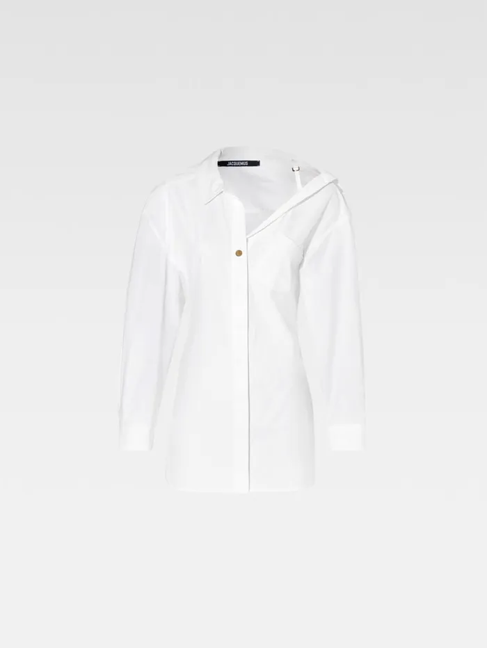 Women Dresses and Skirts JACQUEMUS The Mini Shirt Dress White