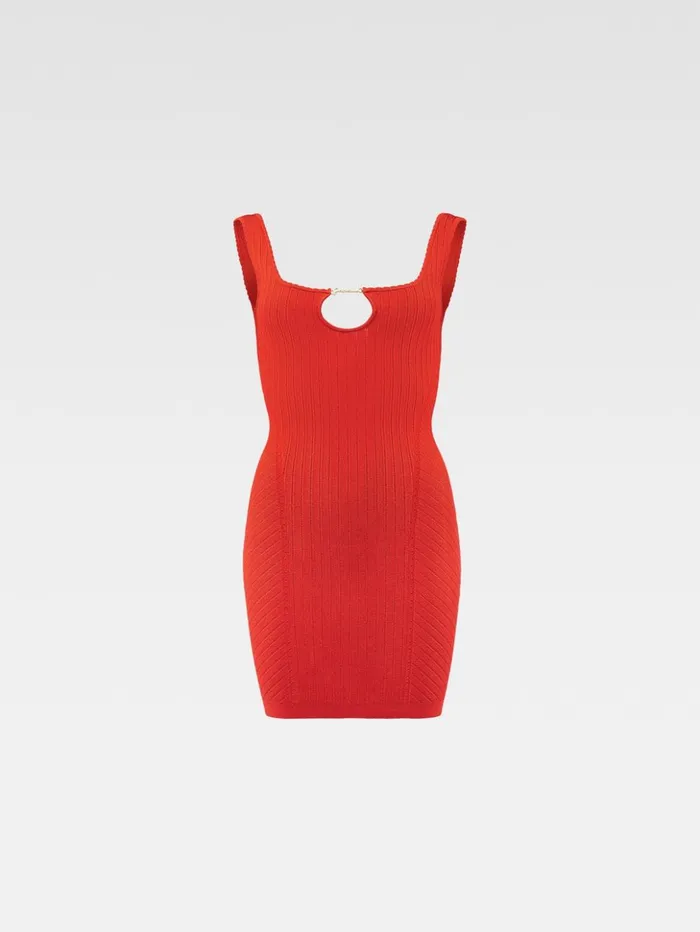 Women Dresses and Skirts JACQUEMUS The Sierra Mini Dress Orange Women Dresses and Skirts JACQUEMUS The Sierra Mini Dress Orange