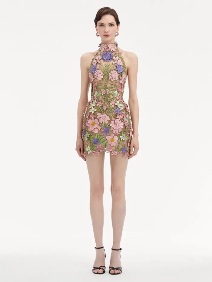 Women Dresses Oscar De La Renta Art Nouveau Threadwork Cocktail Dress Multi Women Dresses Oscar De La Renta Art Nouveau Threadwork Cocktail Dress Multi