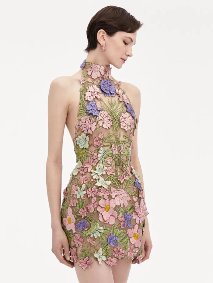 Women Dresses Oscar De La Renta Art Nouveau Threadwork Cocktail Dress Multi Women Dresses Oscar De La Renta Art Nouveau Threadwork Cocktail Dress Multi