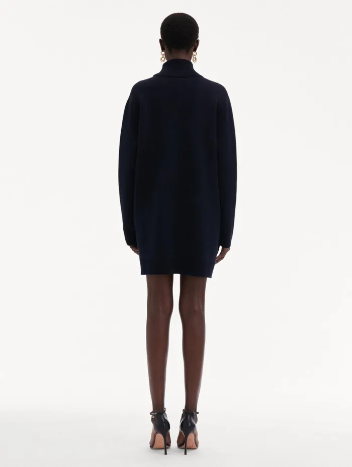 Women Dresses Oscar De La Renta Chrysanthemum Jacquard Tunic Dress Purple Navy Women Dresses Oscar De La Renta Chrysanthemum Jacquard Tunic Dress Purple Navy