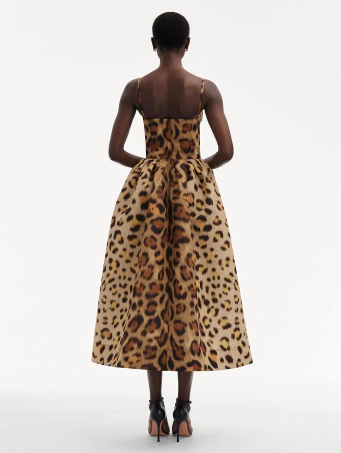 Women Dresses Oscar De La Renta Jaguar Faille Cocktail Dress Beige Multi Women Dresses Oscar De La Renta Jaguar Faille Cocktail Dress Beige Multi