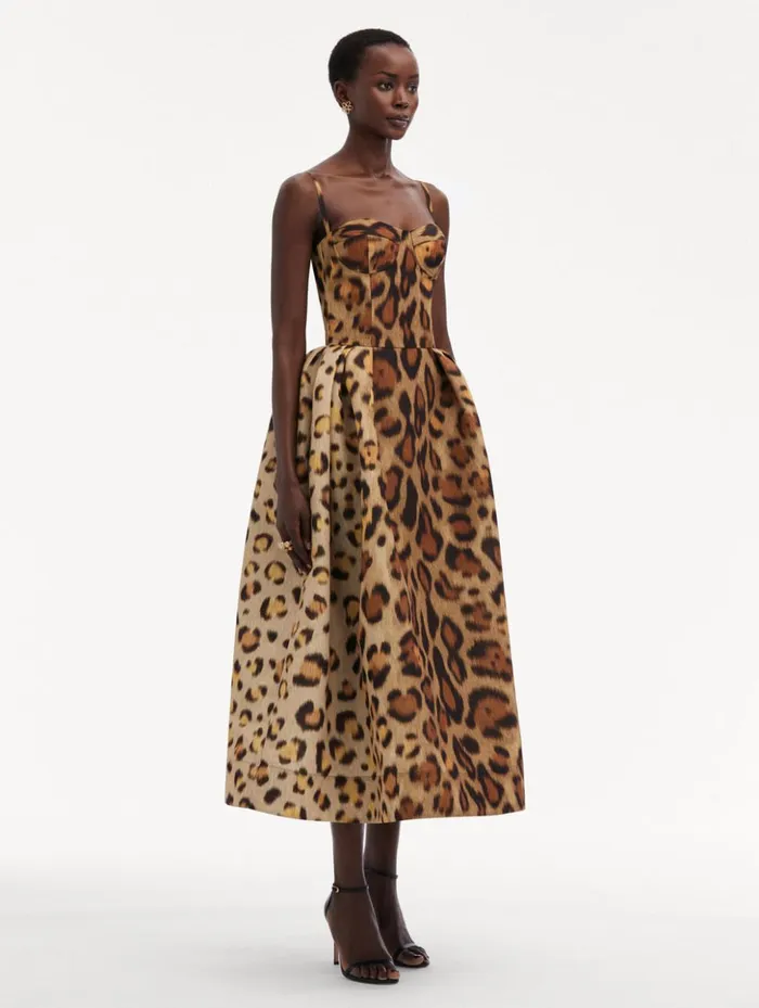 Women Dresses Oscar De La Renta Jaguar Faille Cocktail Dress Beige Multi Women Dresses Oscar De La Renta Jaguar Faille Cocktail Dress Beige Multi