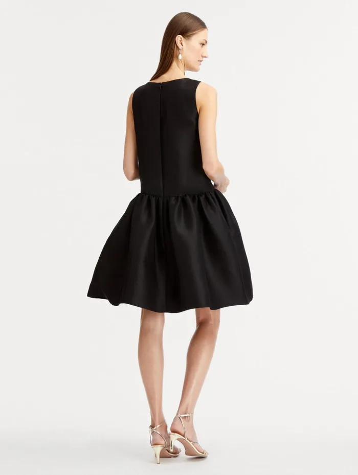 Women Dresses Oscar De La Renta Silk Drop Waist Cocktail Dress Black Women Dresses Oscar De La Renta Silk Drop Waist Cocktail Dress Black