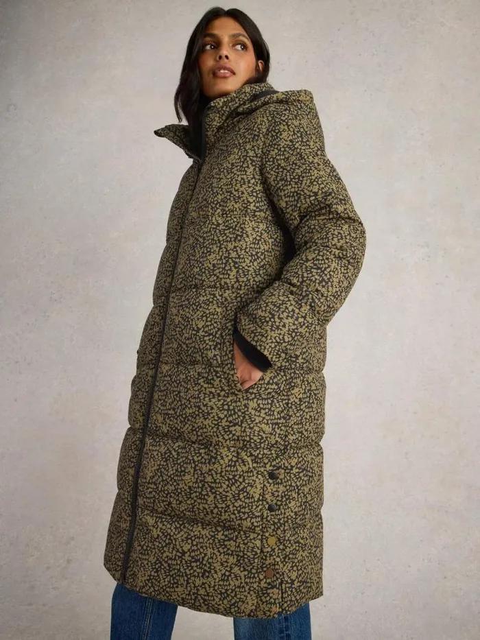 Women Elyse Quilted Coat Black Print White Stuff Coats and Jackets Women Elyse Quilted Coat Black Print White Stuff Coats and Jackets