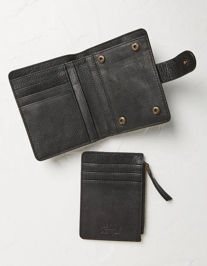 Women FatFace Bags and Wallets Betty Pop Out Cardholder Coin Purse Black