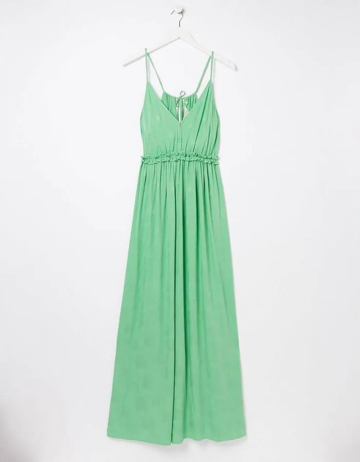 Women FatFace Copper and Black FatFace All Dressed Up Lily Maxi Dress Mint Green