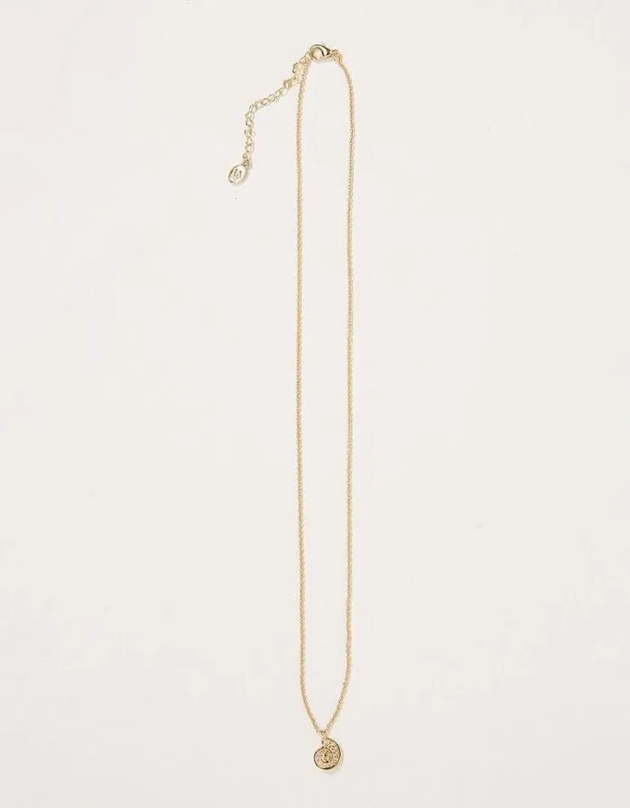 Women FatFace Jewelry Small Shell Necklace Gold