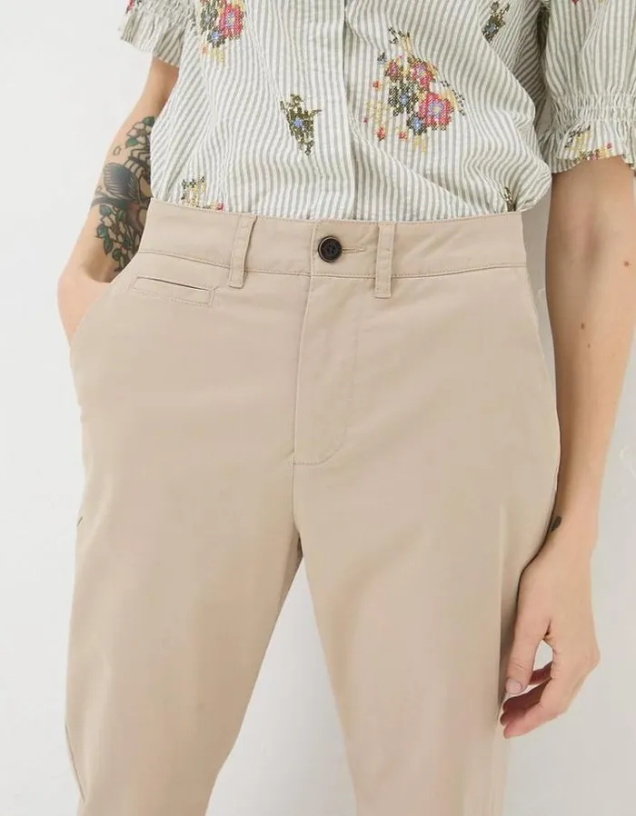 Women FatFace Pants and Leggings Rye Chinos Natural