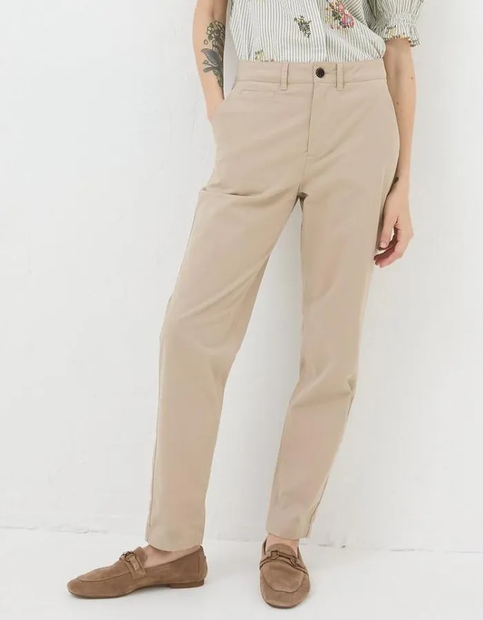 Women FatFace Pants and Leggings Rye Chinos Natural