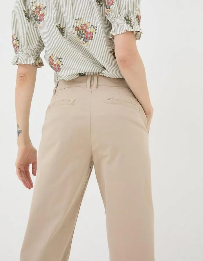 Women FatFace Pants and Leggings Rye Chinos Natural