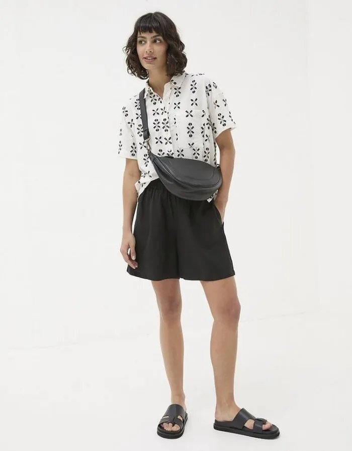 Women FatFace Shirts and Blouses Louisa Embroidered Shirt Ivory