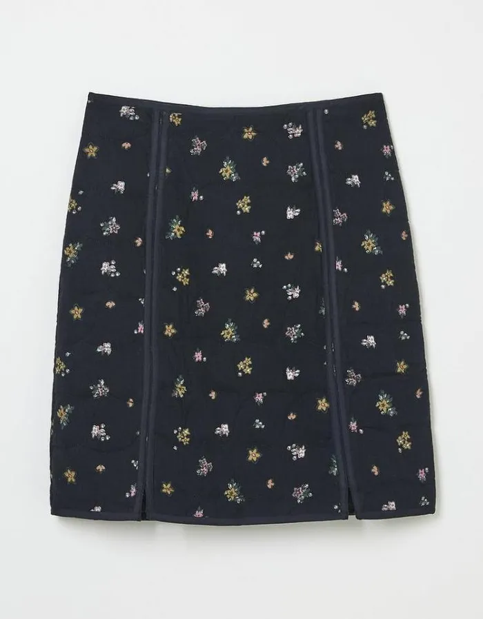 Women FatFace Skirts Shelby Ditsy Paisley Skirt Black