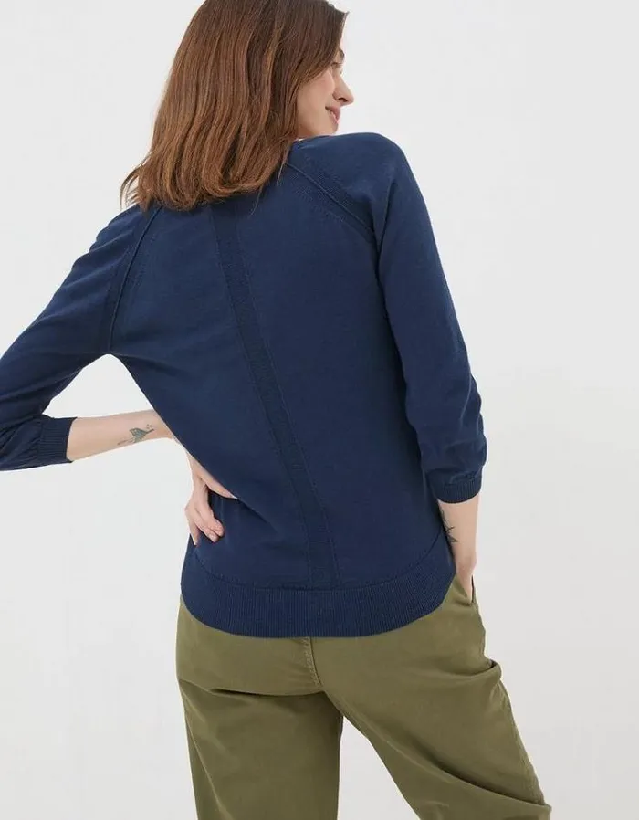 Women FatFace Sweaters and Cardigans Rose Cardigan Navy
