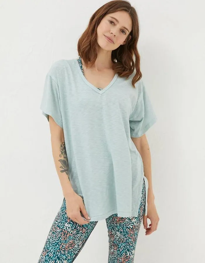 Women FatFace Tops and TShirts Abi TShirt Ice Blue