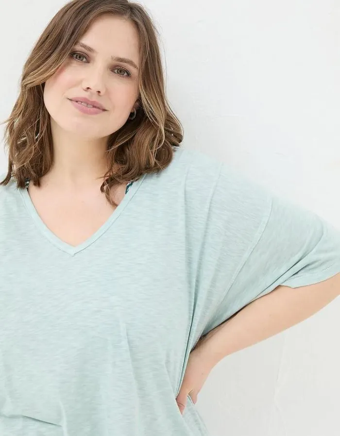 Women FatFace Tops and TShirts Abi TShirt Ice Blue