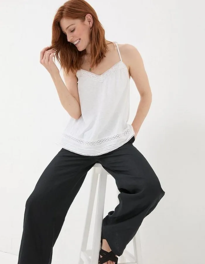 Women FatFace Tops and TShirts Tina Cami White