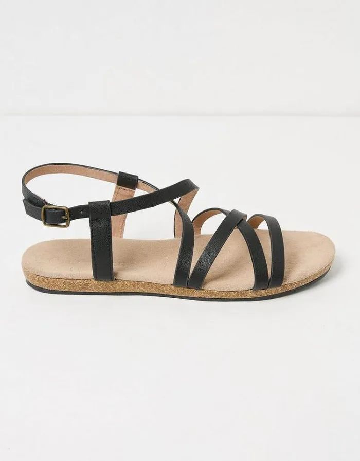 Women FatFace Vacation Shop Elizabeth Sandals Black