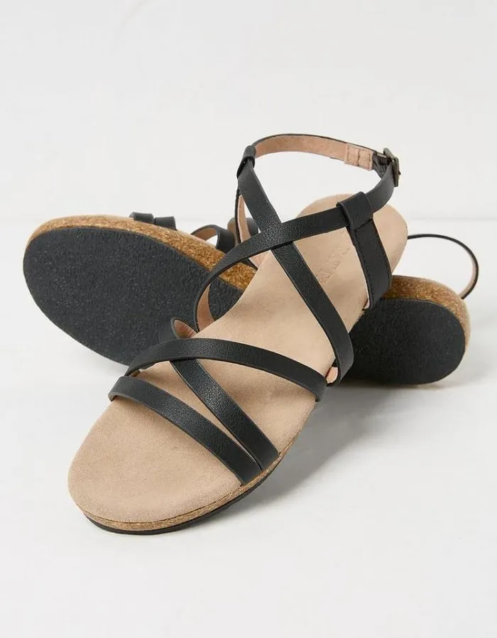 Women FatFace Vacation Shop Elizabeth Sandals Black