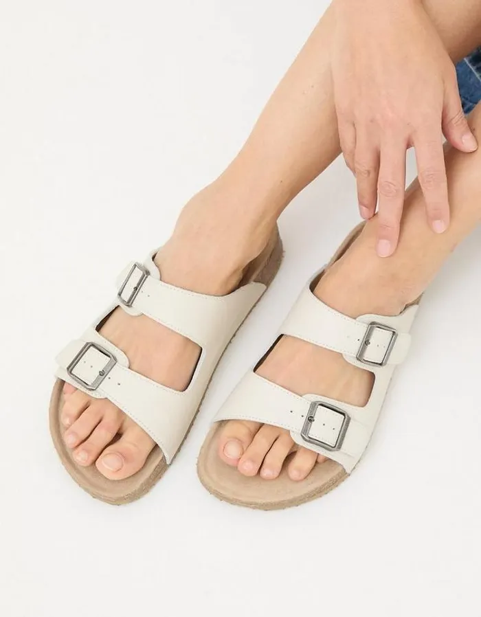 Women FatFace Vacation Shop Meldon Footbed Sandal White