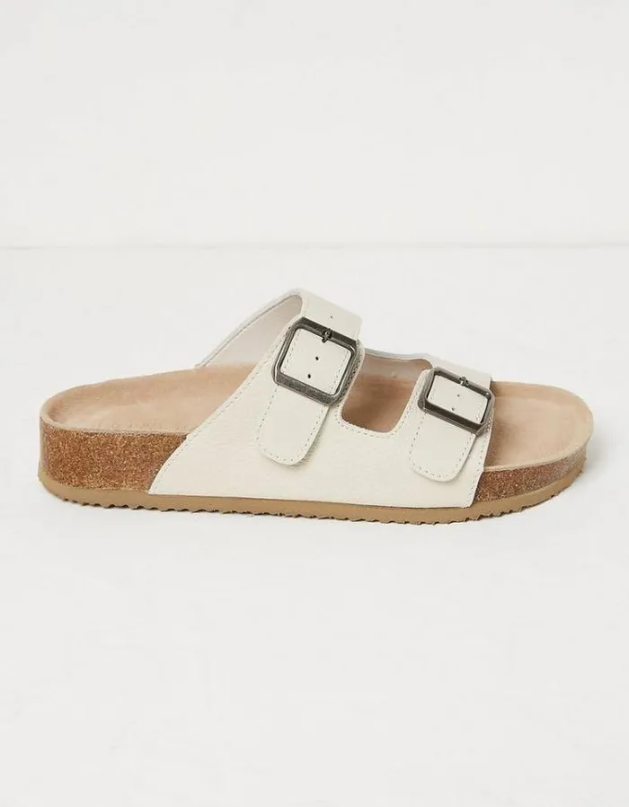 Women FatFace Vacation Shop Meldon Footbed Sandal White