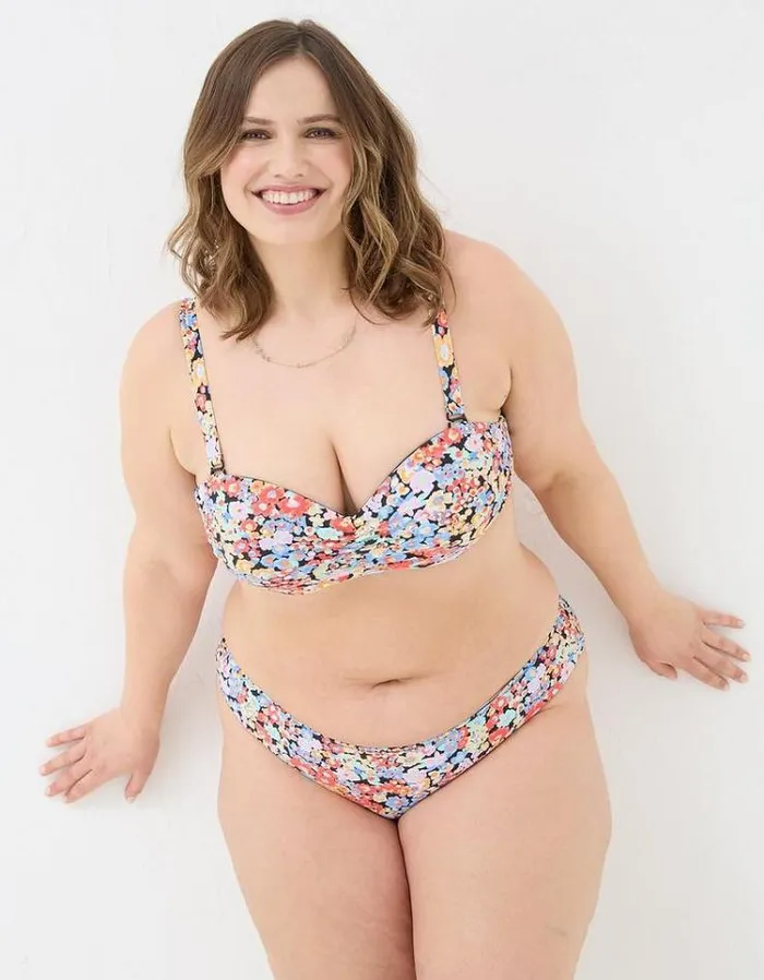 Women FatFace Vacation Shop Mila Pop Floral Bikini Bottoms Multi