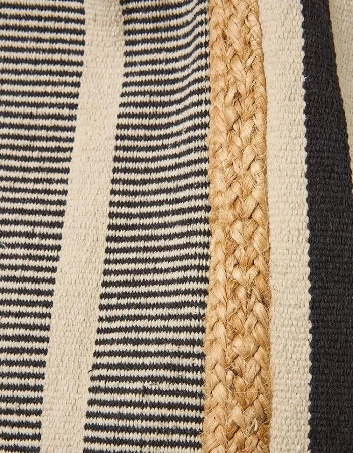Women FatFace Vacation Shop Naomi Stripe Woven Beach Bag Natural