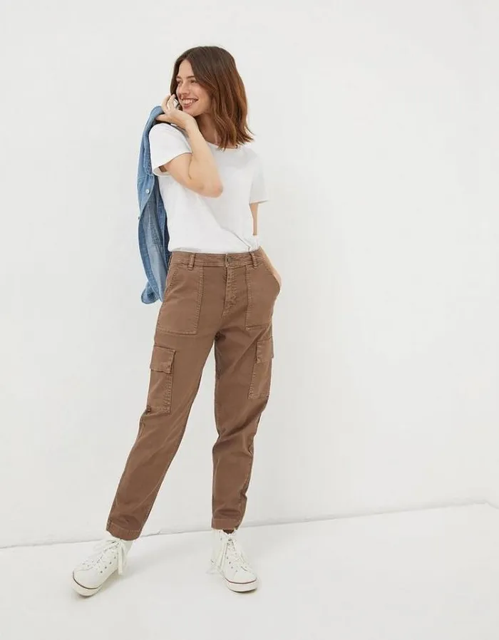 Women FatFace Women039s Sale Aspen Cargo Chinos Washed Brown