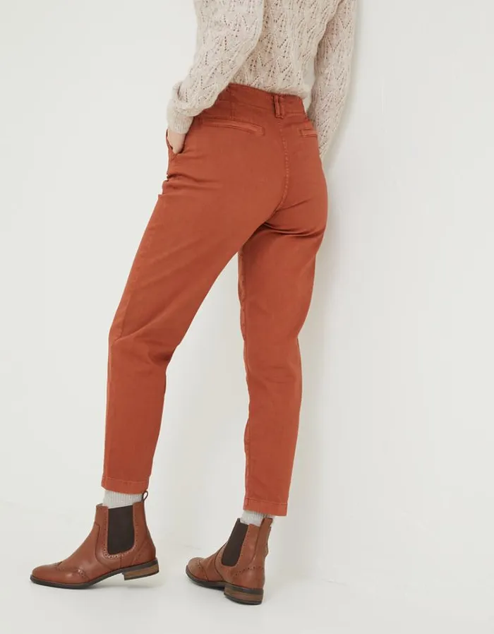 Women FatFace Women039s Sale Aspen Tapered Chinos Rust Brown