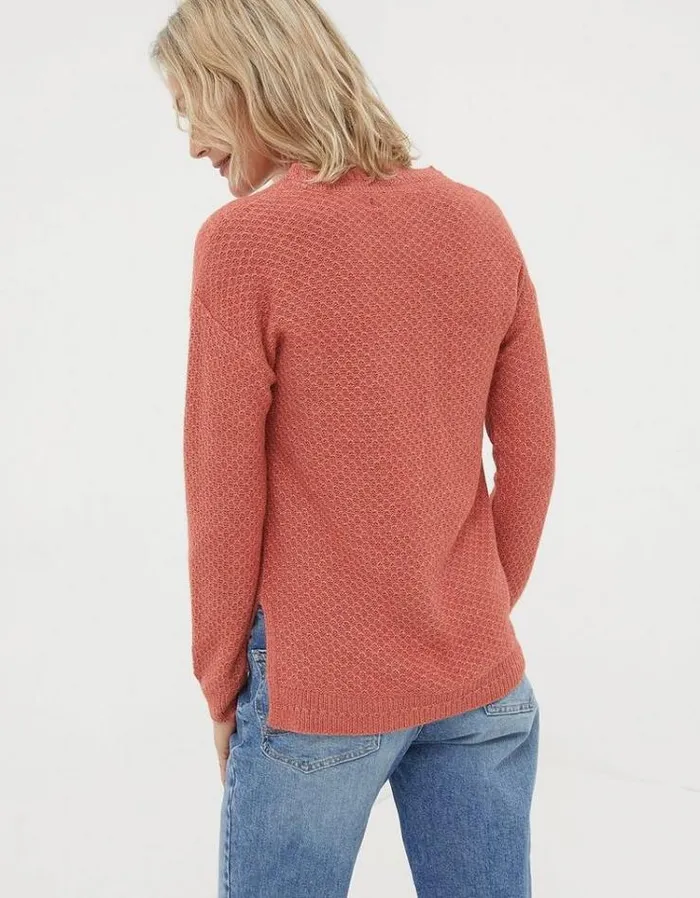 Women FatFace Women039s Sale Ellie Sweater Washed Red