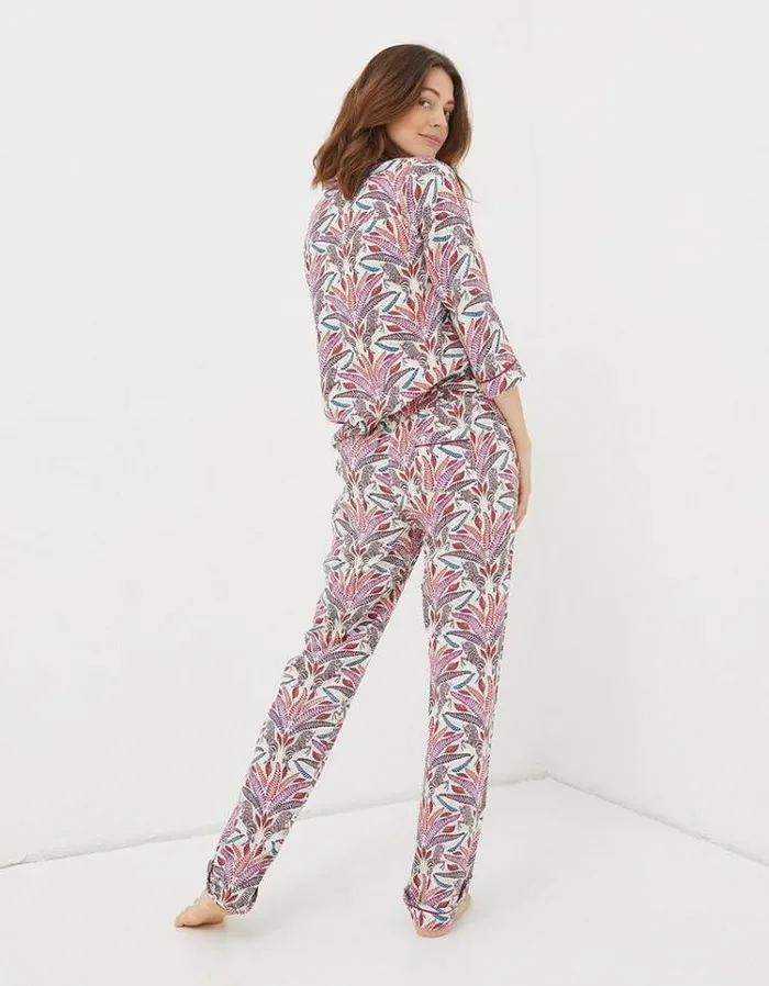 Women FatFace Women039s Sale Eva Zebra Lounge Pants Ivory