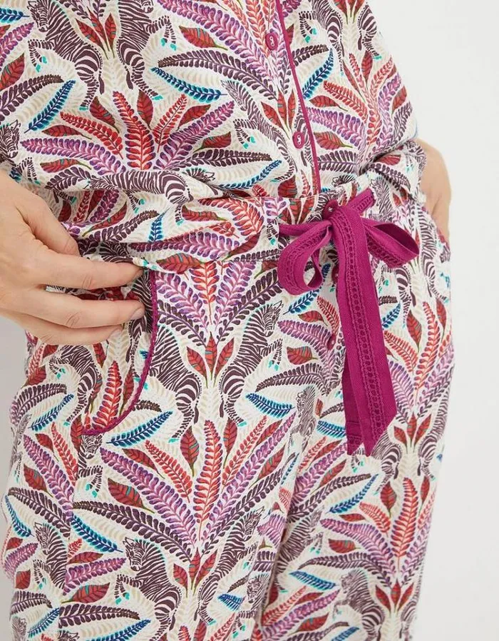 Women FatFace Women039s Sale Eva Zebra Lounge Pants Ivory
