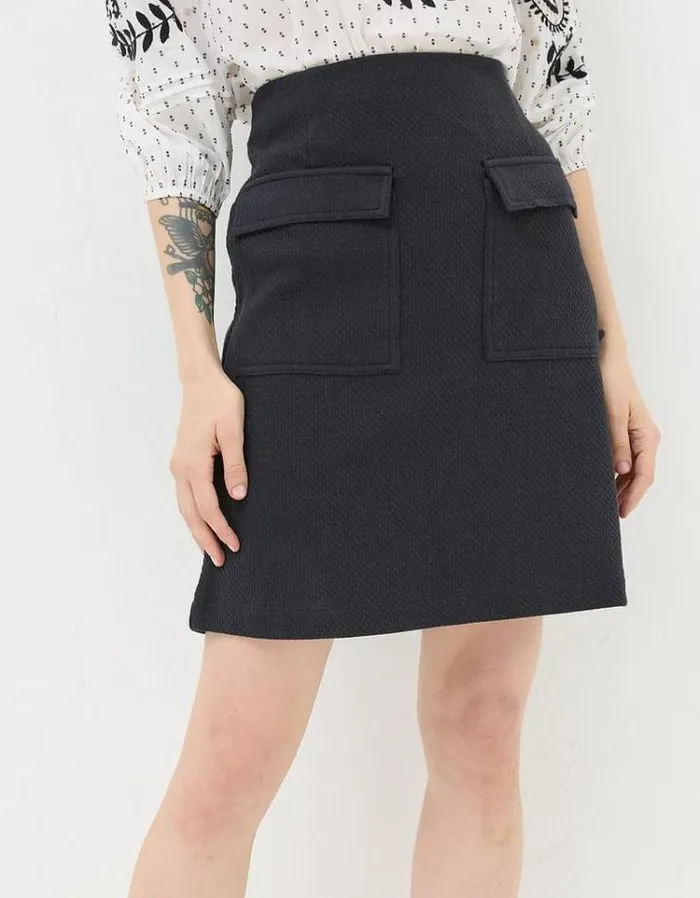 Women FatFace Women039s Sale Jen Jersey Skirt Washed Black