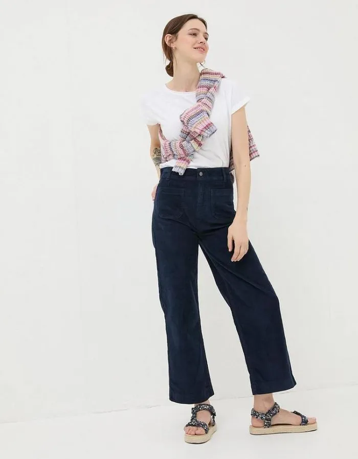 Women FatFace Women039s Sale Keswick Cord Pants Dark Navy