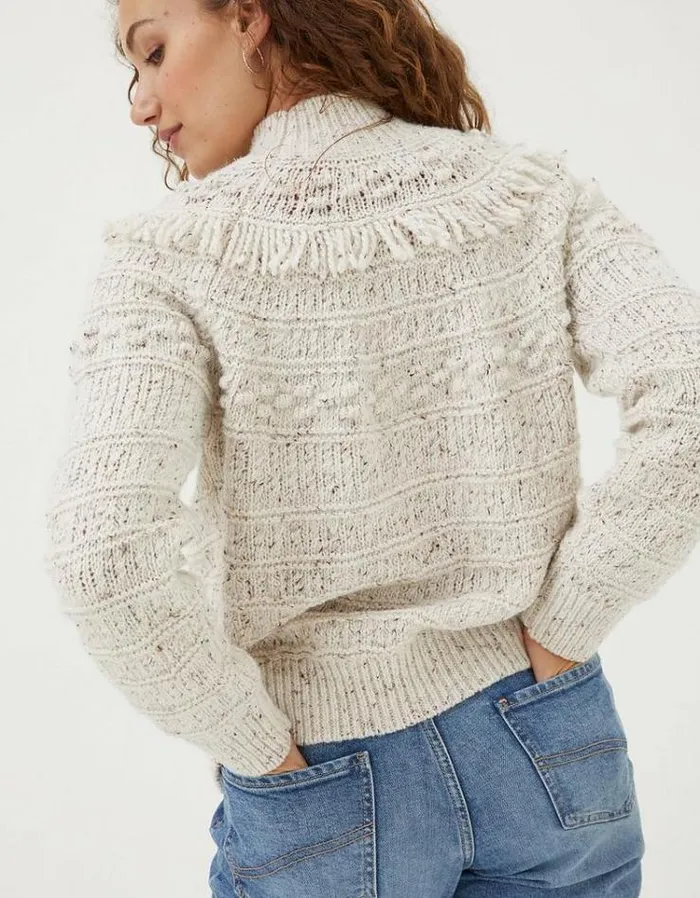 Women FatFace Women039s Sale Nora Craft Sweater Ivory