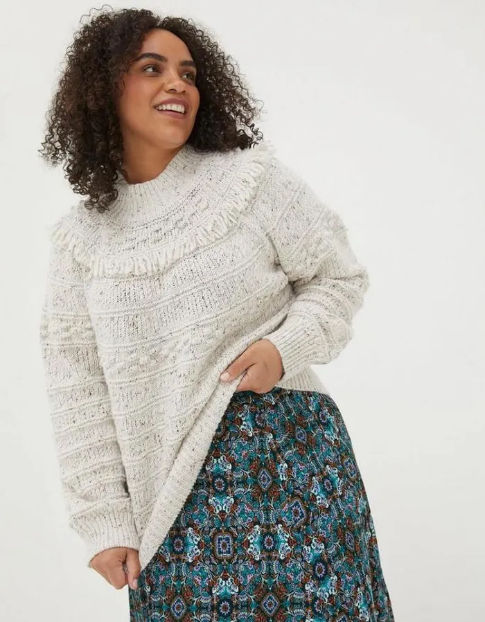 Women FatFace Women039s Sale Nora Craft Sweater Ivory