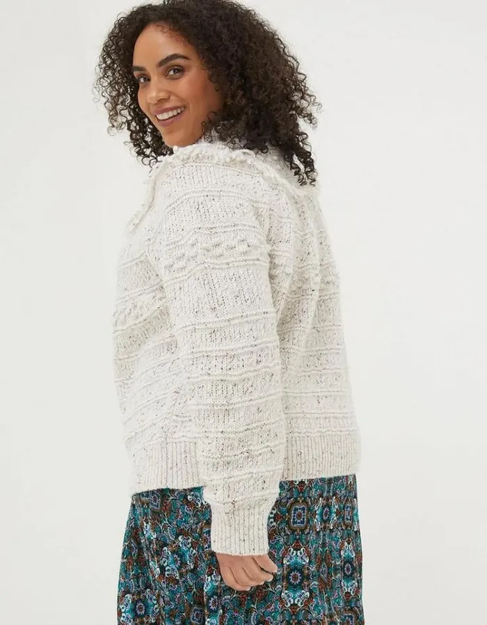 Women FatFace Women039s Sale Nora Craft Sweater Ivory