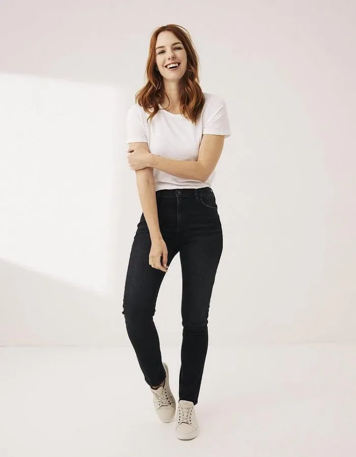 Women FatFace Women039s Sale Sway Slim Leg Comfort Stretch Jeans Vintage Black