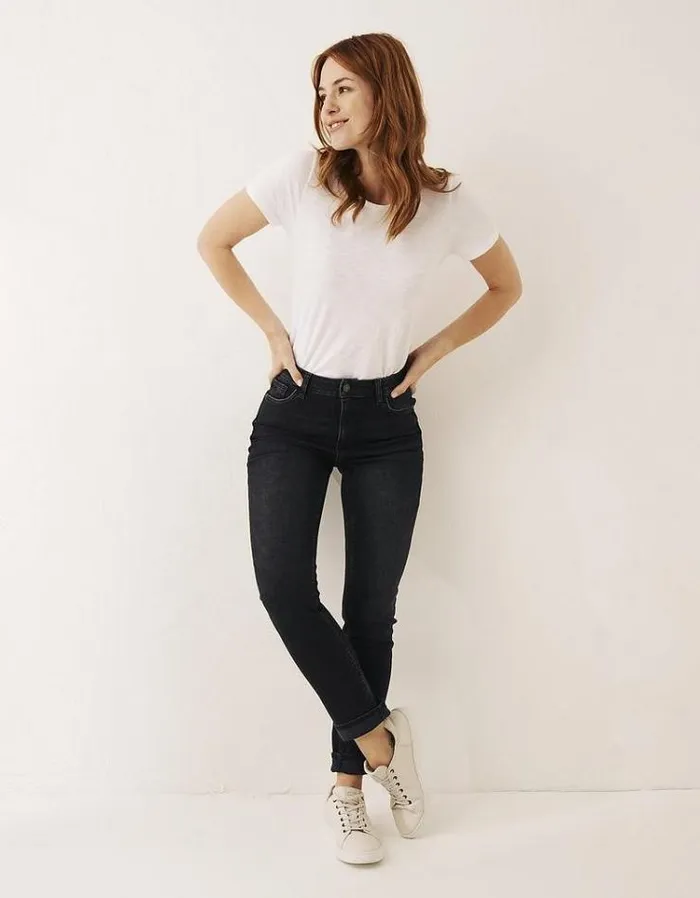 Women FatFace Women039s Sale Sway Slim Leg Comfort Stretch Jeans Vintage Black